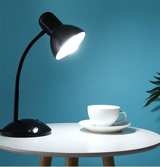 Huiyi  Desk Lamp, Metal Desk Lamp with Versatile Flexible Neck for Home, Office, Bedroom, Reading, Work