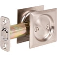 thumbnail image 2 of Contemporary Square Pocket Door Lock, Passage (Hall/Closet) Latch, 2-3/4" Backset, RCL, Satin Nickel by Stone Harbor Hardware, 2 of 3