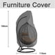 thumbnail image 4 of Funda para silla colgante CHAO Mimbre de ratán Jardín Impermeable 190 x 115 cm Negro, 4 of 5