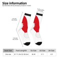 thumbnail image 2 of Logiee HOHOHO Christmas Print Adult Socks for Men & Women,Calf Socks, Ankle Socks,Boots Socks,Breathable Casual Sock,Unisex Crew Socks, 2 of 6