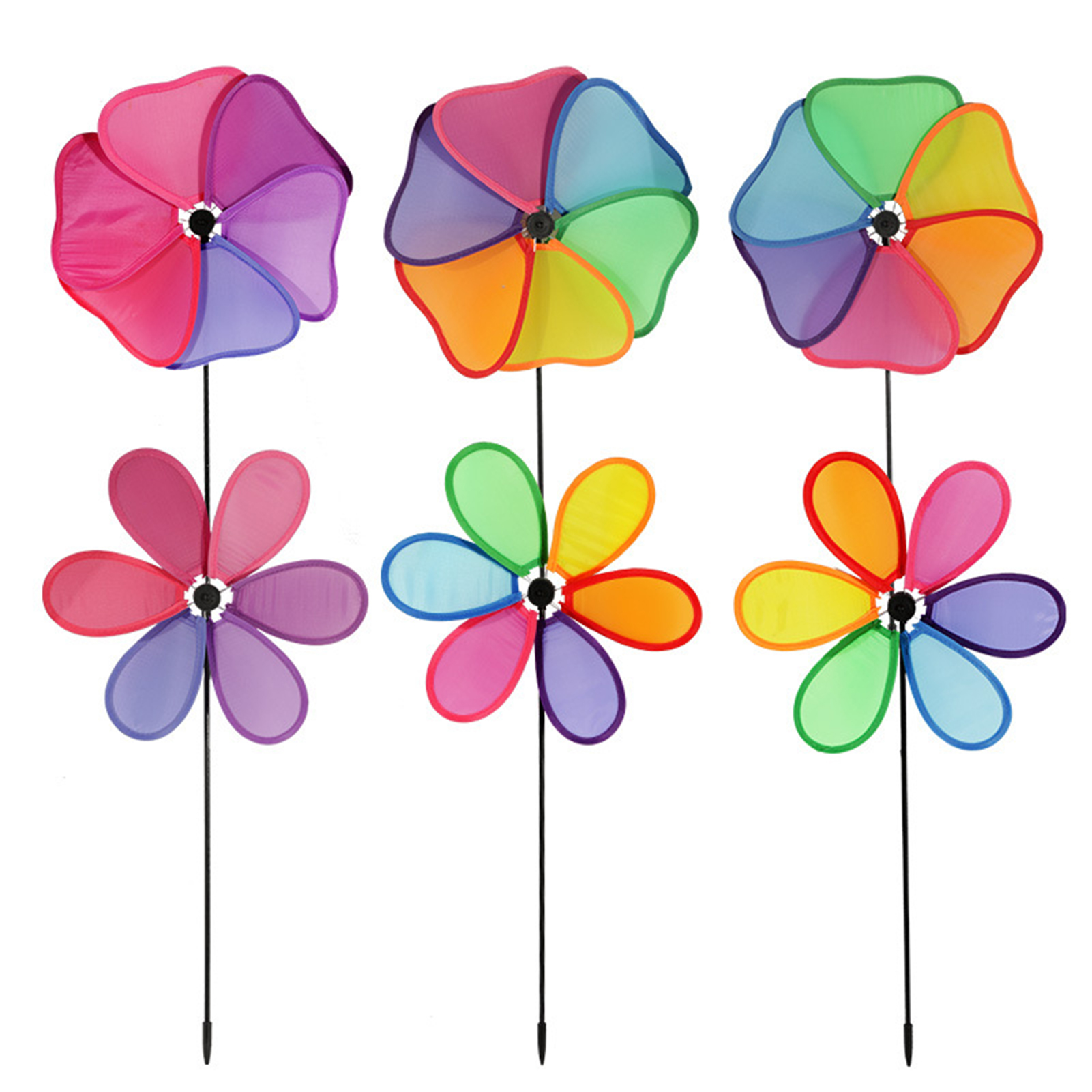Plastic Colorful Pinwheel with Safe Design Durable Long Lasting Water