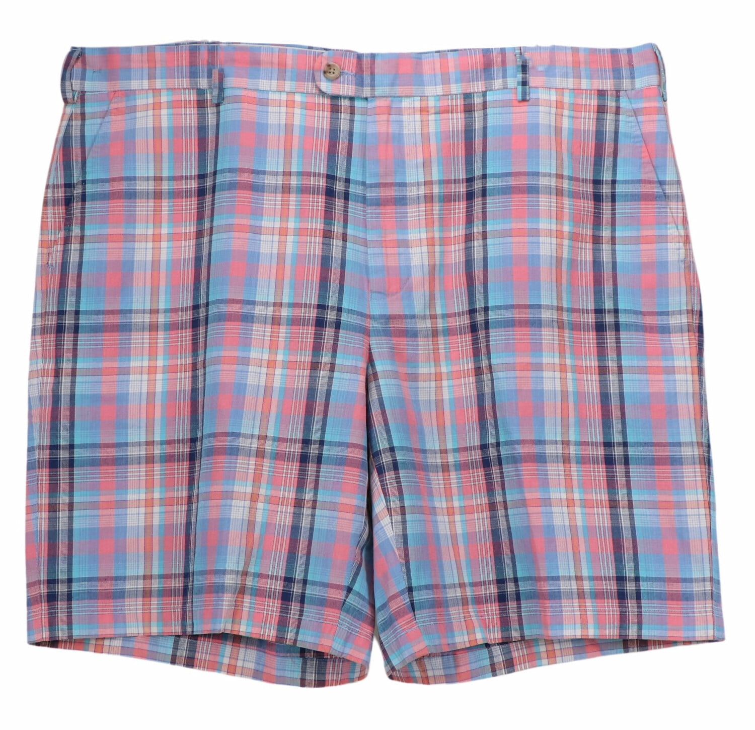 Peter Millar Men's Blue / Pink Plaid Khaki Shorts Short - 42 - Walmart.com