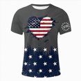 thumbnail image 4 of UAYOTSE Men's American Flag Print Short Sleeve T-Shirt Independence Day July 4th Patriotic Top,Sizes 3XL, 4 of 5