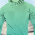 thumbnail image 5 of Dagegui Men's Pullover Sun Hoodie with Built-In Face Mask Rash Guard UPF Long Sleeve Cooling UV Protection Fishing Shirt Summer Tops Mint Green M, 5 of 5