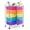 Rainbow, variant on 15 Drawer Rolling Storage Cart, Multipurpose Mobile Storage Organizer w/Removable Drawers & Metal Frame, Utility Tools Paper Organizer on Wheels for Home, Office (Black)