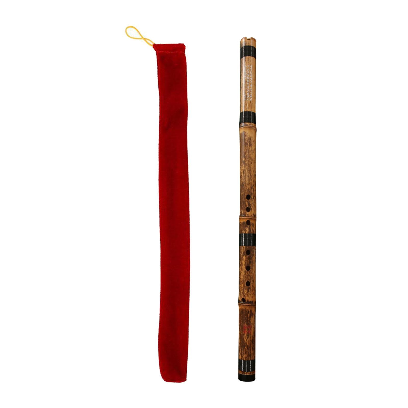 LeeQinersw Chinese Bamboo Flute Wind Instruments Chinese Instrument Woodwind Vertical Flute wood F tuning