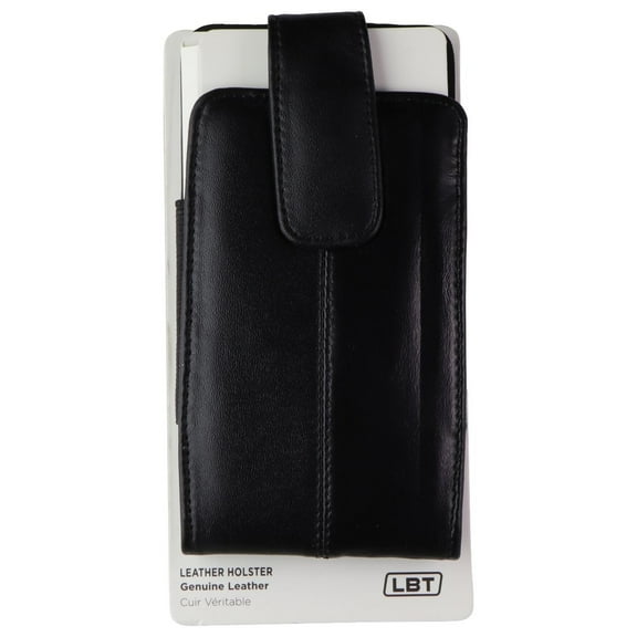 LBT Lambskin Leather Holster for iPhone 12 Pro/13 Pro - Black