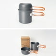 thumbnail image 3 of JINGT Portable Outdoor Cooking Set: Non-Stick for Camp Pot & Pan for Easy Packing! Green handle, 3 of 8