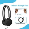 thumbnail image 3 of Teens Earphones, TSV Teenager Wired Headphones On Ear Headset Adjustable Headband, Foldable Teen Headphone Fit for iPad Tablet iOS Android Smartphone PC, 3 of 7