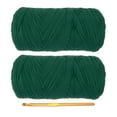thumbnail image 1 of Hilo para camisetas Uxcell para ganchillo con gancho, paquete de 2, 130 yardas, color verde profundo, 1 of 6