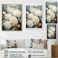 thumbnail image 4 of Designart "Blooming Mums Amidst Beige And Blue IV" Mums Floater Framed Canvas Art Print, 4 of 5