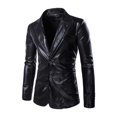 thumbnail image 3 of Men's Shiny Open Slim Fit One Button Two Piece Suit, 3 of 7