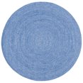 thumbnail image 2 of SAFAVIEH Braided Caleb Solid Polyester Reversible Area Rug, Blue, 7' x 7' Round, 2 of 7