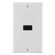 thumbnail image 4 of Placa de pared HDMI chapada en oro de 1 puerto con Ethernet, cubierta frontal para DVD de cine en casa, color blanco, 4 of 14