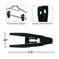 thumbnail image 3 of CLOSET ACCESSORIES, black velvet clips, Durable Non- Breaking Material, Matching Hangers of Our Brand and your existing Velvet Hanger, Suitable to Hang Many Types of Clothes, 20 Pack., 3 of 6