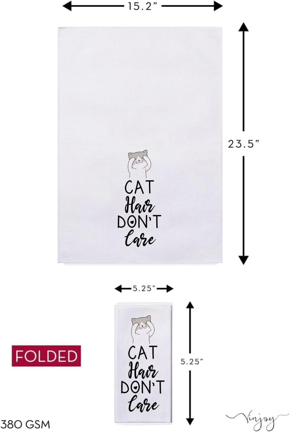 Microfiber Dish Towels Funny Cat Puns Funny Kitchen Towel Set of 4 - Best Housewarming Gifts for New Home, Tea Towels for Kitchen Funny, Cat Lady Kitchen Gifts, CatThemed Dish Towels with Sayings