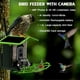 thumbnail image 3 of Cámara de Alimentación para Pájaros de 4 MP, 2K HD, Captura de Vídeo de , WiFi, Batería Solar con Panel Solar, Observación de Instantánea., 3 of 7