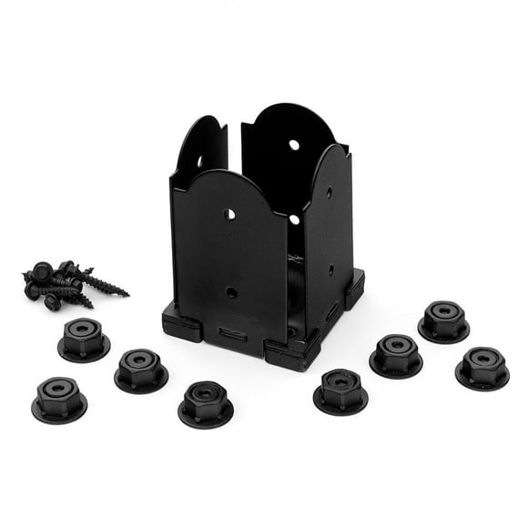 OZCO 56607 Laredo Sunset 4x4 Post Base Kit, (1 per Pack)