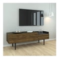 thumbnail image 1 of Mesa para TV Alterego Unit Nogal y Negro, 1 of 4
