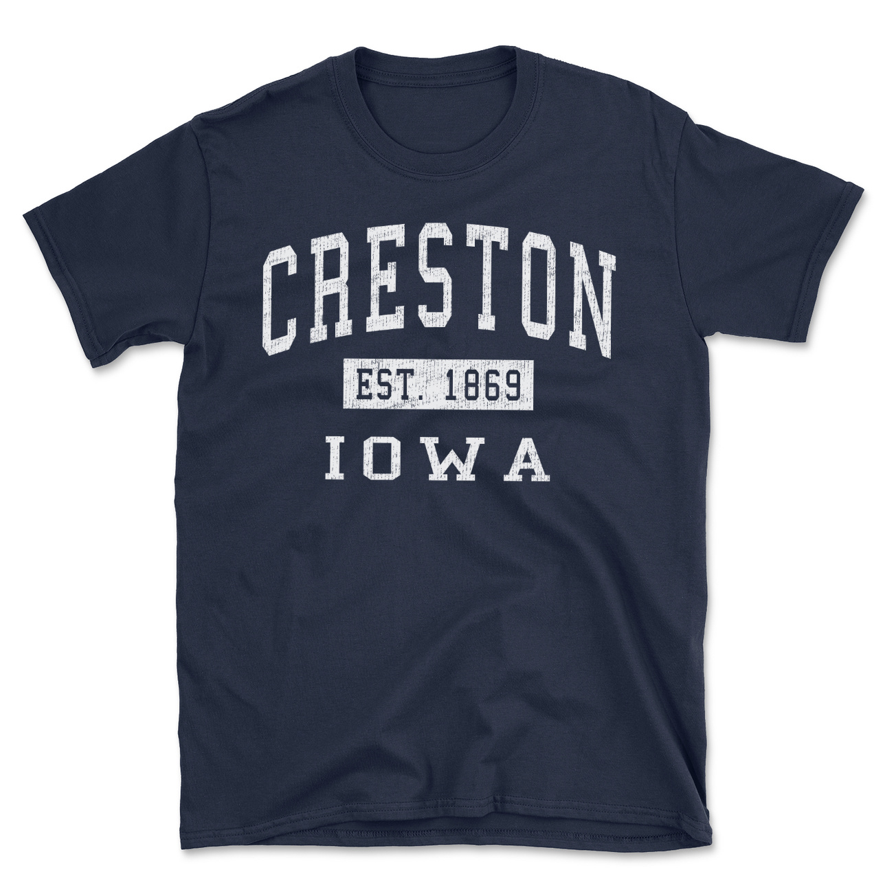 Creston Iowa Classic Established Men s Cotton T Shirt