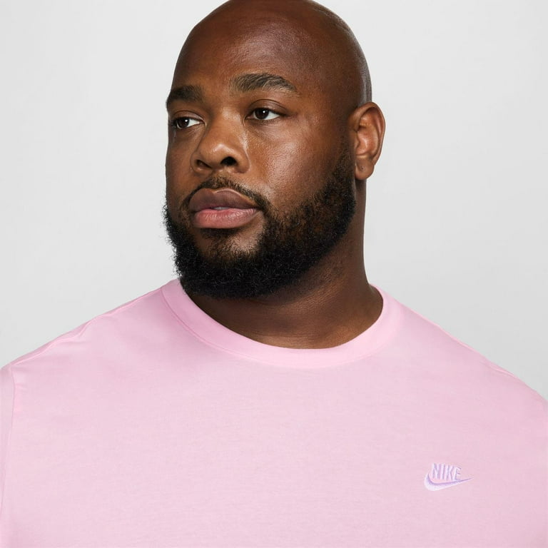 ★ Nike★ Sportswear T-shirt M Pink Foam Pink Oxford HQ3717 Nike Sportswear Club Men's T-Shirt Color: Pink Foam Size: L