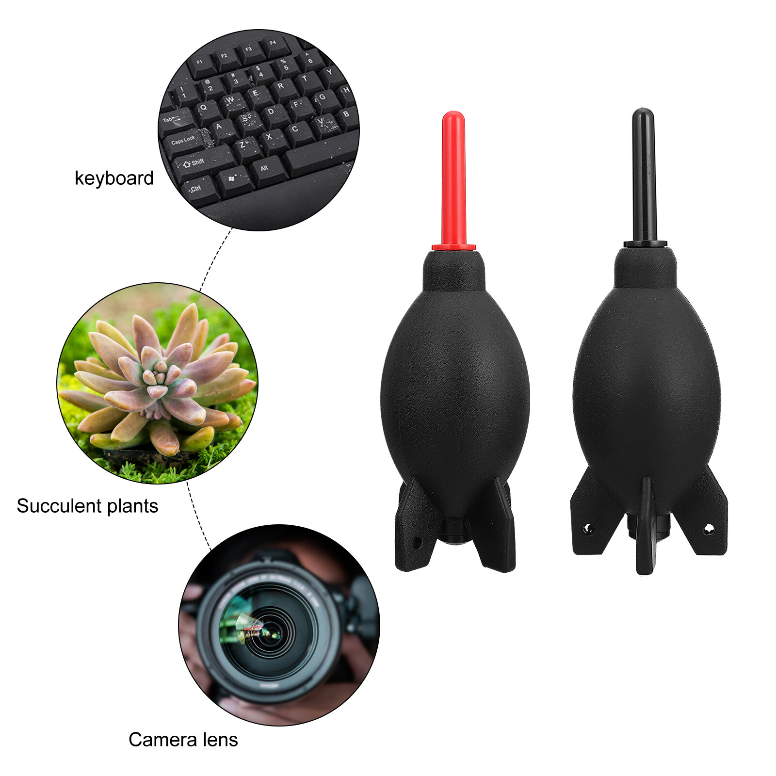 Silicone Bulb Dust Blaster 2 Pack Rubber Air Blower Duster - Hand Pump ...