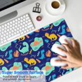 thumbnail image 4 of Long Mouse Pads for Desk,DarkBlue Cartoon Dinosaurs Pattern Desk Mats on Top Of Desks, Desk Mouse Pad Extra Large with 3mm Non-Slip Base and Stitched Edge for Gaming,Office,Work,Home 31.5"x15.7", 4 of 6