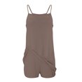 thumbnail image 4 of Weiqiqre Womens Rompers for Summer Casual Sleeveless Spaghetti Strap Sundress Workout Athletic Dress with Pocket, 4 of 6