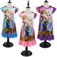 thumbnail image 2 of 2023 princesas de Disney niña Anna Elsa ropa de verano niños Frozen pijamas para niños vestidos de cumpleaños disfraz Casual 3 8 Y4T-S Gao Jinjia LED, 2 of 2