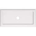 thumbnail image 2 of Ekena Millwork CMP34X17RE-03000 3 in. ID x 11.75 in. Rectangle Architectural Grade Médaillon de Plafond Contemporain PVC, 2 of 4