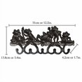 thumbnail image 3 of Sungmor Colgador de Pared de Hierro Fundido c/5 ganchos, gancho decorativo montado, estante colgante de ranas. Deco pared int/ext. Ideal para herramientas, macetas, abrigos, sombreros, llaves y ropa., 3 of 3