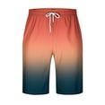 thumbnail image 3 of Prime Day Deals Today 2024WXLWZYWL Mens Casual Shorts Gradient Print Shorts Baggy Drawstring Elastic Lightweight Beach Shorts Quick Dry Surfing Swimming Trunks with Compression Liner Bathing Suits, 3 of 4