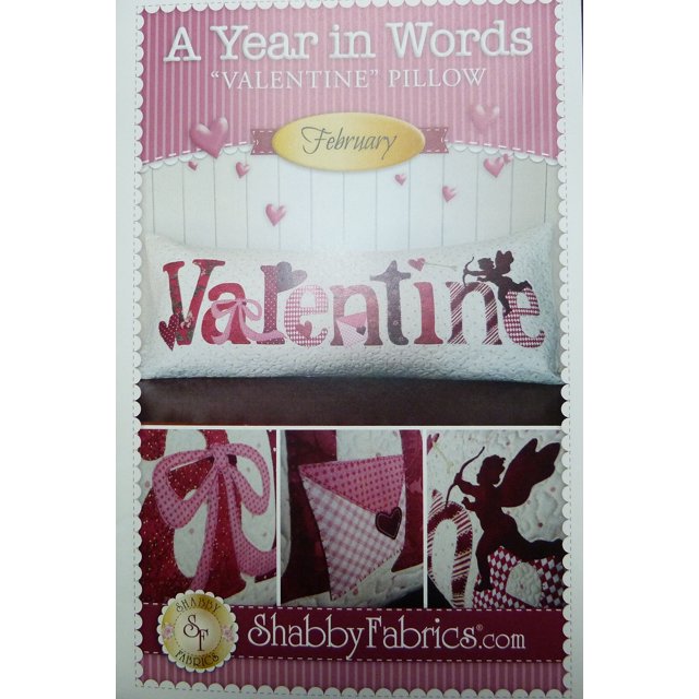 A Year in Words Pillows - Valentine - February - Pattern