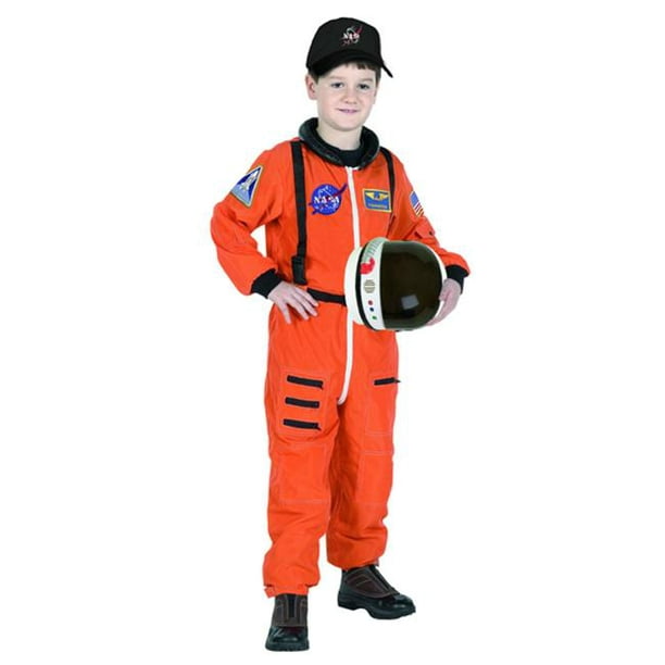 Aeromax ASO-810 8/10 Combinaison d'Astronaute Junior avec Casquette Brodée Taille orange