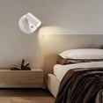 thumbnail image 2 of Lámpara de Pared LED Regulable con Interruptor Recargable por USB para Dormitorio, Base Magnética para Estudio y Lectura Junto A la Cama., 2 of 5