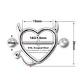thumbnail image 4 of HOOUN Ox Horn Hearts Nipple Ring Piercing Barbell Bar Rings Surgical Steel JewelHQ@-B, 4 of 9