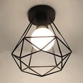thumbnail image 2 of Lámpara de techo de montaje semi empotrado E27Base Accesorio de techo de jaula Diamante de luz blanca Yuyangstore Luz de techo de montaje semi empotrado, 2 of 4