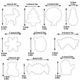 thumbnail image 3 of WHEANG Christmas Cookie Cutters Snowman Christmas Tree Candy Cane Snowflake 10 PCS Set Stainless Cookie Cutter Cookie Cutter For Cookie/cake/cookie/ Decoration, 3 of 8