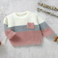thumbnail image 3 of Chandail Tricoté Chaud pour Bébés Garçons et Filles, Chandail Molletonné à Manches Longues, Hauts, Vêtements d'Automne et d'Hiver, 3 of 7