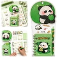 thumbnail image 5 of Clearance Under $3, 1 Set Adorable Panda Themed Stationery, Cute Writing Set with Notebook & Pens, Fun Gift for Panda Lovers & Office Supplies, 12.2x25.2x1.5cm(A), 5 of 5
