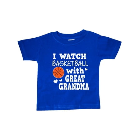 

Inktastic I Watch Basketball with Great Grandma Gift Baby Boy T-Shirt