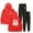 Red, variant on Josiah Queen Dusty Bibles Men/Women Fall Suit Hoodies Sportswear Hooded Ankle Banded Pant Two Piece Set