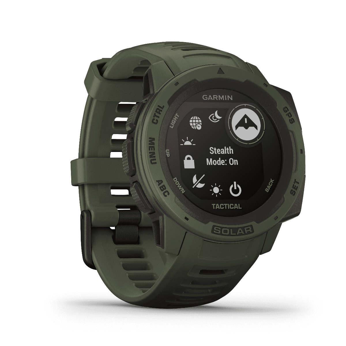 Garmin Instinct Solar Tactical Edition, Moss, Rugged GPS Smartwatch