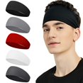 thumbnail image 2 of 4 Pcs Bandeau de Sport Extensible Absorbant l'Humidité Séchage Rapide M4Q4, 2 of 8