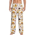 thumbnail image 1 of Kdxio Thanksgiving Print Mens Pajama Pants Set Sleep & Lounge Pants, PJ Bottoms with Pockets and Button Fly-X-Large, 1 of 6