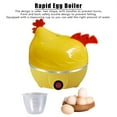 thumbnail image 4 of SugarBloom Automatic Shut Off Electric Egg Cooker, Chicken Shape Breakfast Machine, 7-Egg Capacity for Hard Boiled Eggs, Poached Eggs, US Plug,Yellow, 4 of 8