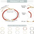 thumbnail image 2 of 10 Pcs Adjustable Slider Bracelet 10 Colors Nylon Twisting BraceletCord Bracelets Adjustable Friendship Bracelets with Metal Findings for DIY Crafting Jewelry Making for DIY, 2 of 7