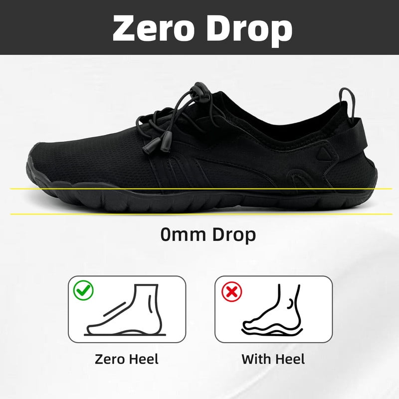 Barefoot Shoes for Women & Men Wide Toe Box Hiking Water Shoes Non-Slip Breathable Barefoot Swim Surf Shoes for Beach Pool Aqua Running & Walking Fast Drainage & Waterproof Design