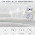 thumbnail image 5 of IULULU 3 Inch Memory Foam Mattress Topper with Removable Washable Cover, Non-Slip Bed Topper, Cooling and Breathable Topper, Twin, 5 of 8