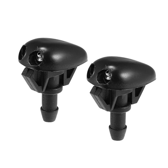 2Pcs Black Plastic Car Windshield Washer Wiper Water Spray Nozzle for